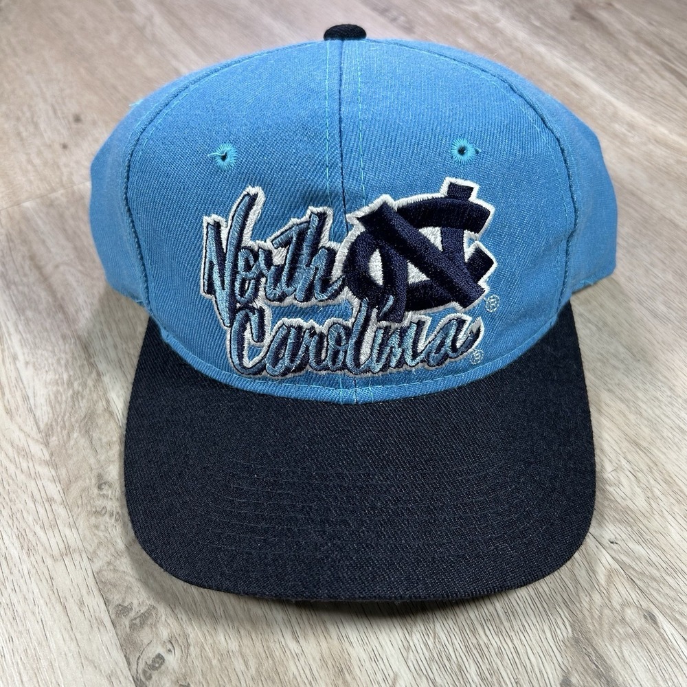 VTG UNC North Carolina Tar Heels Snapback Hat The Game Youngan Blue Wool Cap